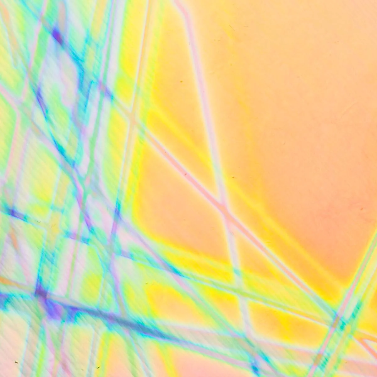 Dichro on Clear, Pixie Stix, Mixture Transparent, Thin-rolled, 2 mm, Fusible, 3 x 3 in. - Image 2