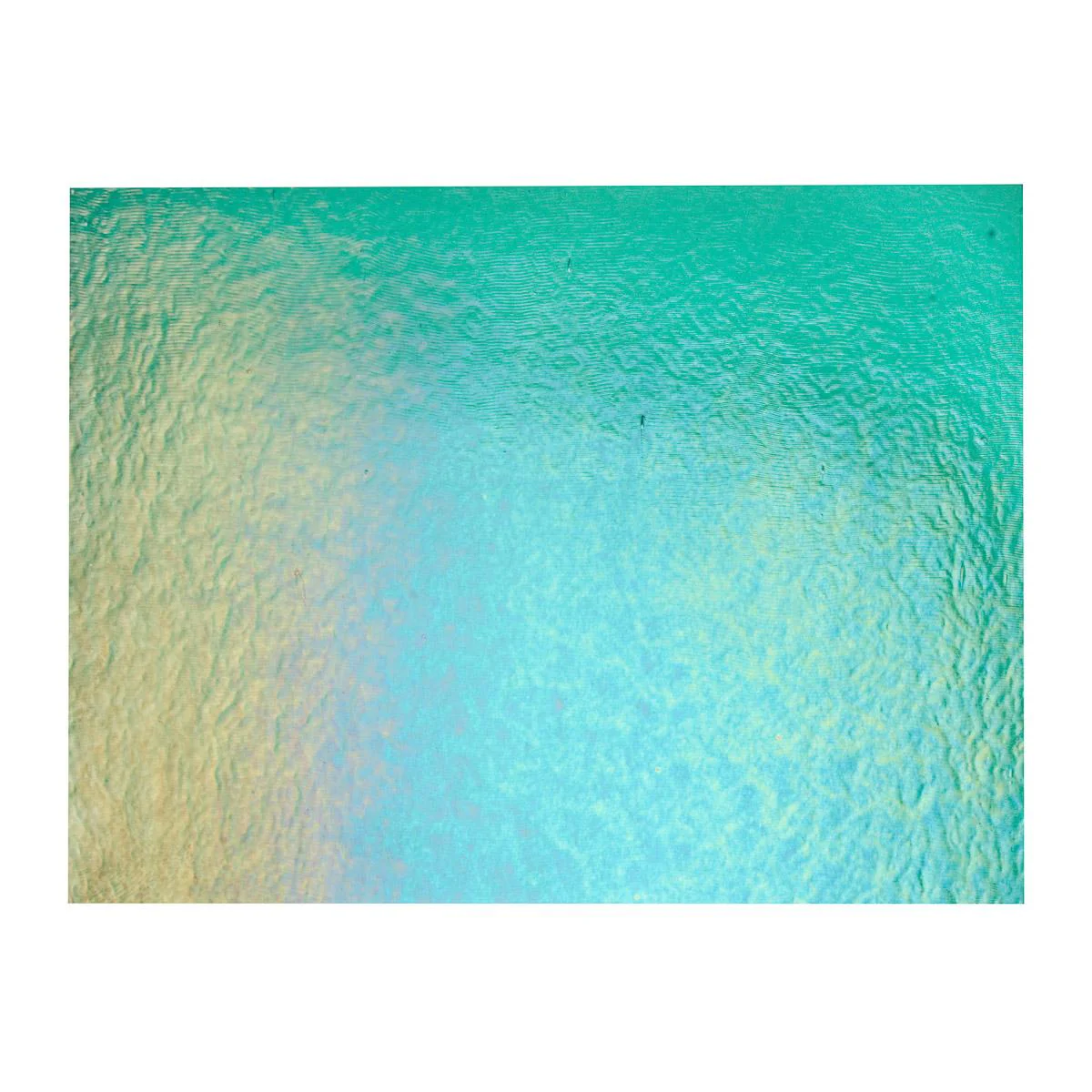 Emerald Green Transparent, Double-rolled, Iridescent, rainbow, 3 mm, Fusible - Image 3