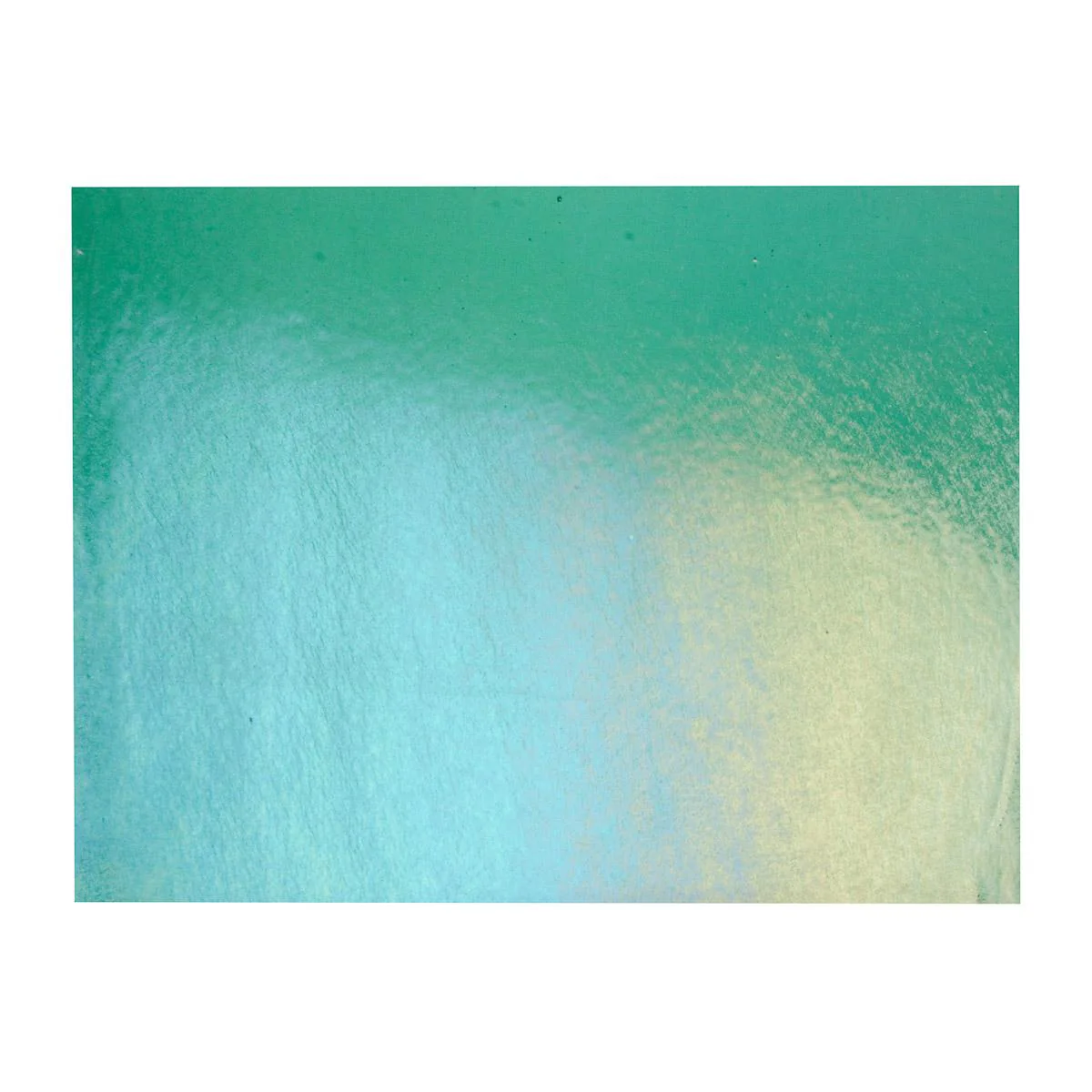 Emerald Green Transparent, Thin-rolled, Iridescent, rainbow, 2 mm, Fusible - Image 3
