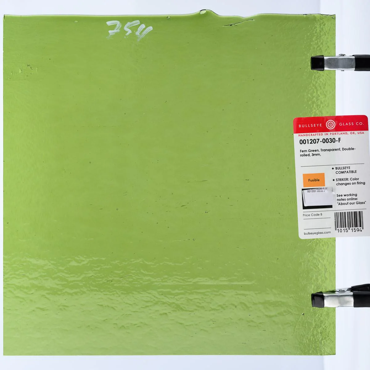 Fern Green Transparent, Double-rolled, 3 mm, Fusible - Image 3