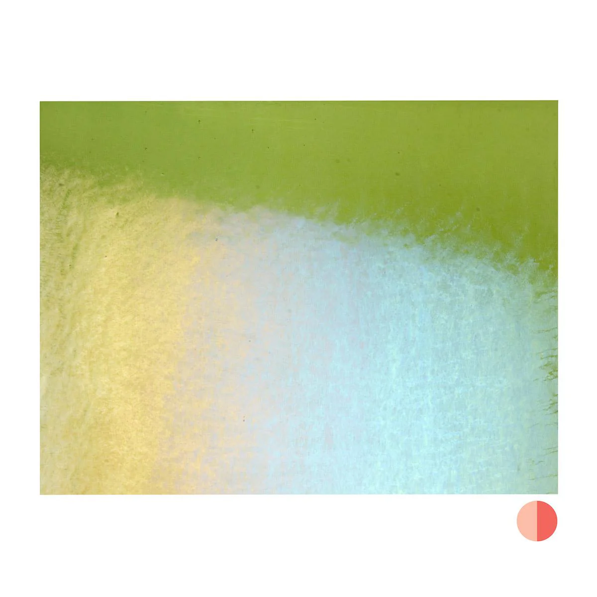 Fern Green Transparent, Thin-rolled, Iridescent, rainbow, 2 mm, Fusible - Image 3