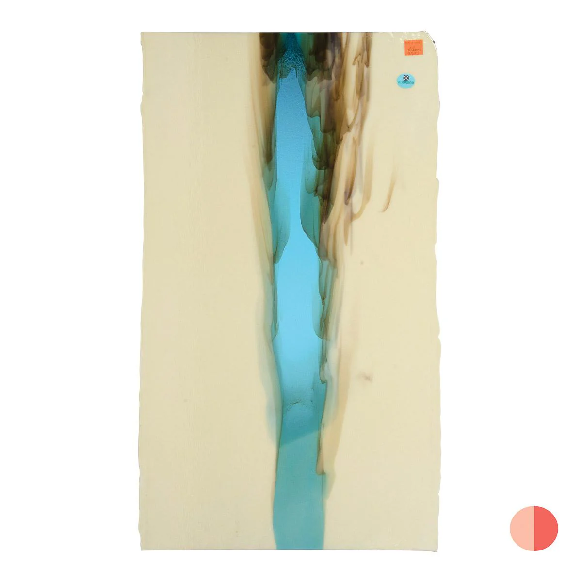 French Vanilla with Lt Turquoise Blue 2-Color Mix, Cascade, 3 mm, Fusible - Image 2