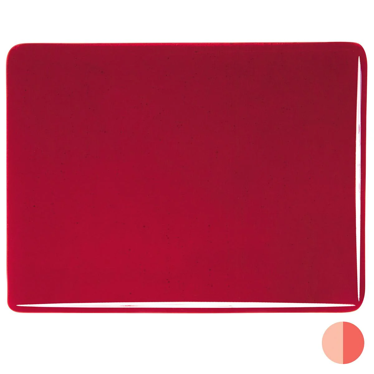 Garnet Red Transparent, Double-rolled, 3 mm, Fusible - Image 2
