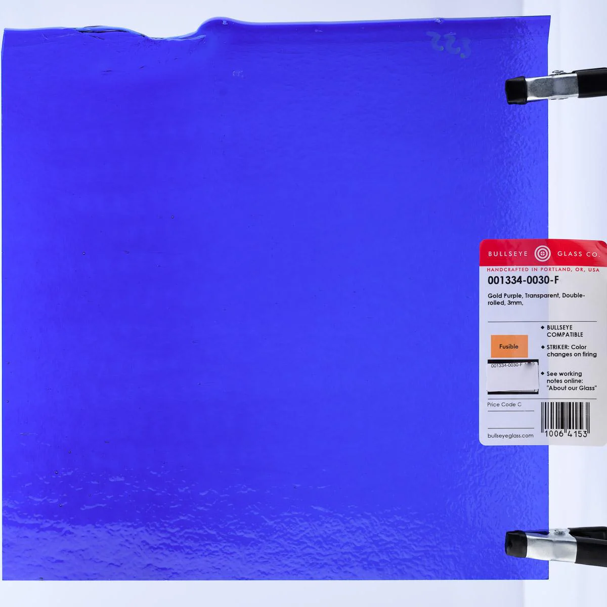 Gold Purple Transparent, Double-rolled, 3 mm, Fusible - Image 3
