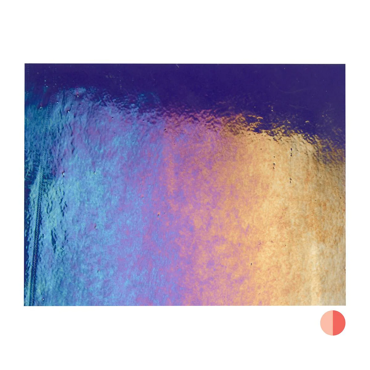 Gold Purple Transparent, Double-rolled, Iridescent, rainbow, 3 mm, Fusible - Image 3