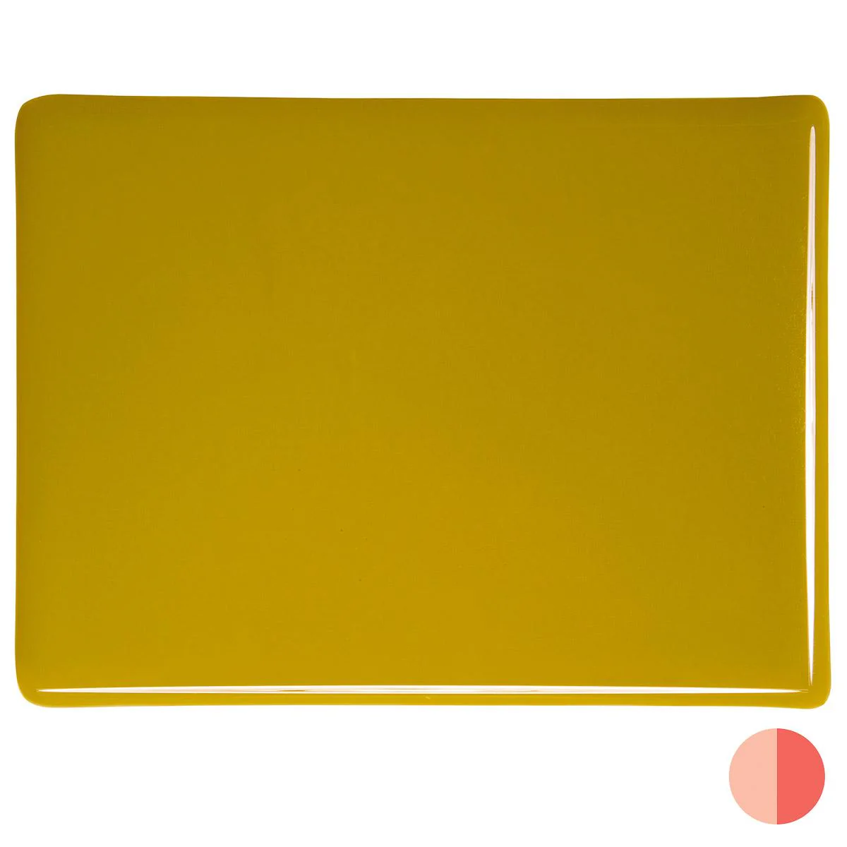 Golden Green Opalescent, Double-rolled, 3 mm, Fusible - Image 2