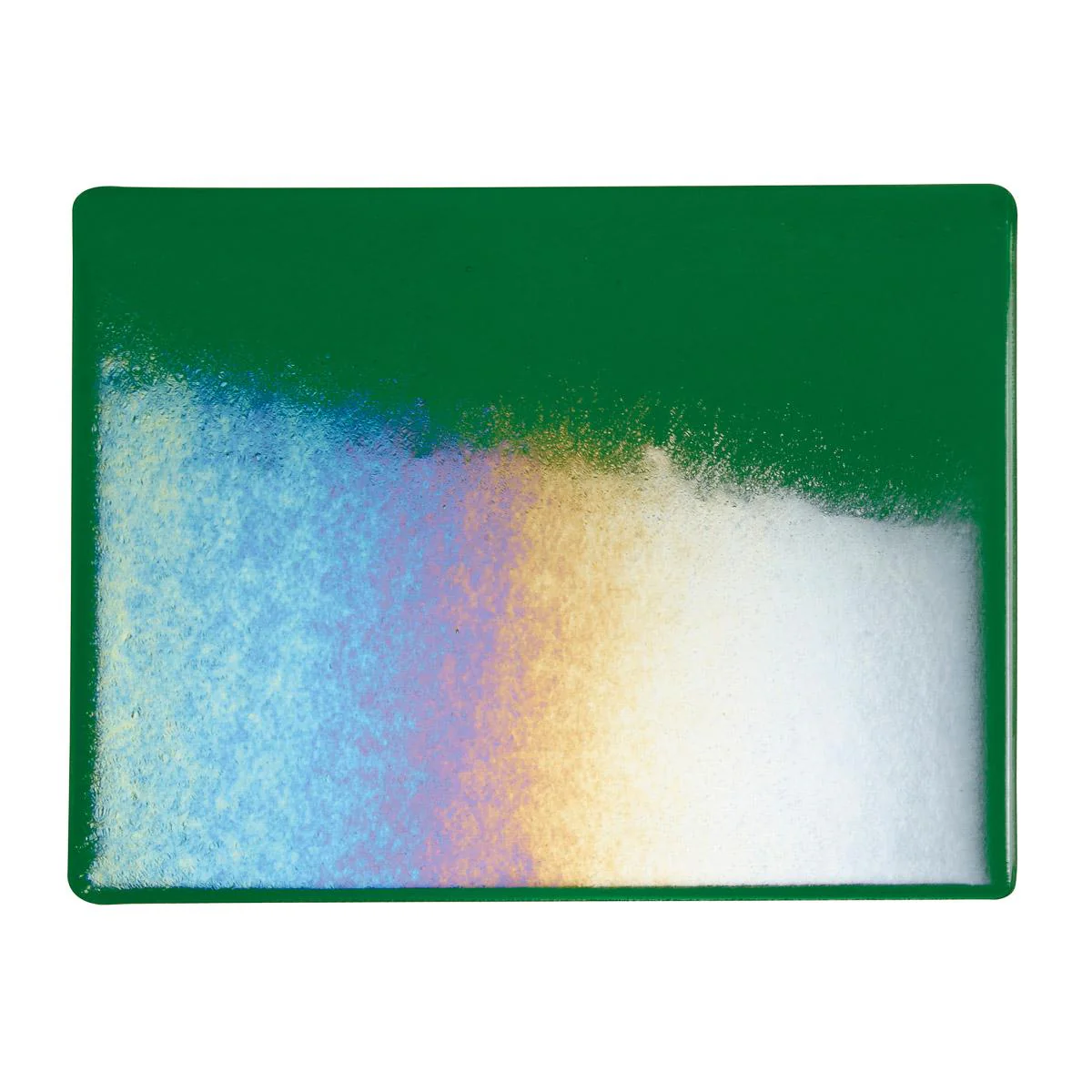 Kelly Green Transparent, Double-rolled, Iridescent, rainbow, 3 mm, Fusible - Image 2
