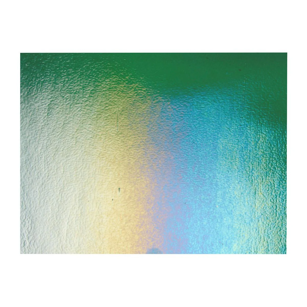 Kelly Green Transparent, Thin-rolled, Iridescent, rainbow, 2 mm, Fusible - Image 3