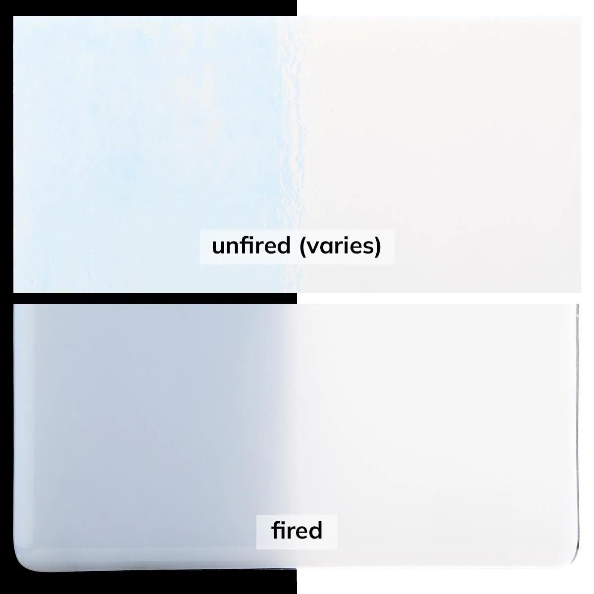 Lacy White Opalescent, Double-rolled, 3 mm, Fusible - Image 2