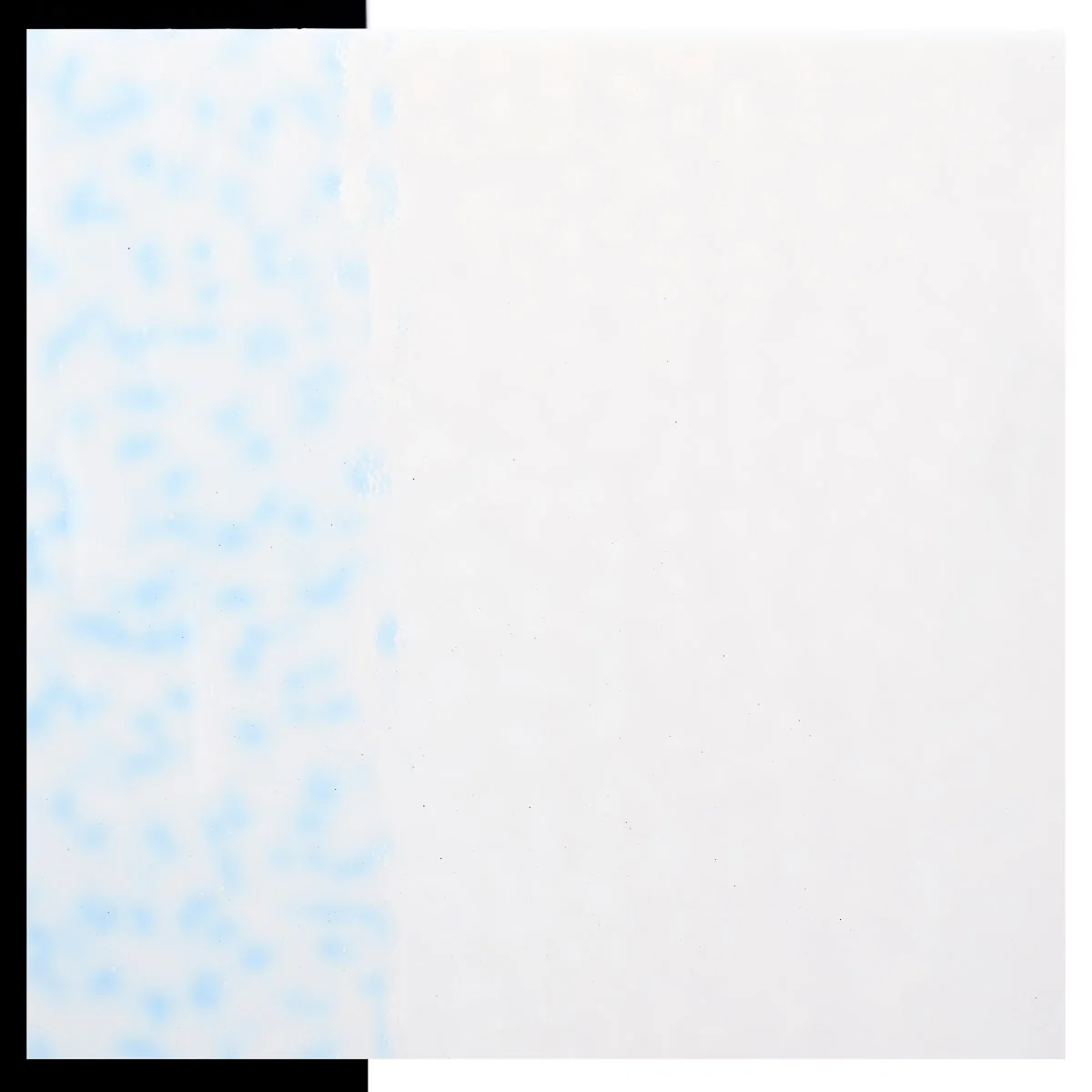 Lacy White Opalescent, Single-rolled, 3 mm, Color Sample, 2x2 in.