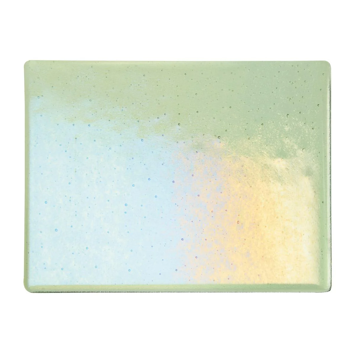 Leaf Green Transparent, Double-rolled, Iridescent, rainbow, 3 mm, Fusible - Image 2