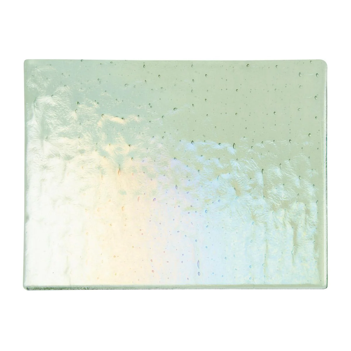 Leaf Green Transparent, Thin-rolled, Iridescent, rainbow, 2 mm, Fusible - Image 2