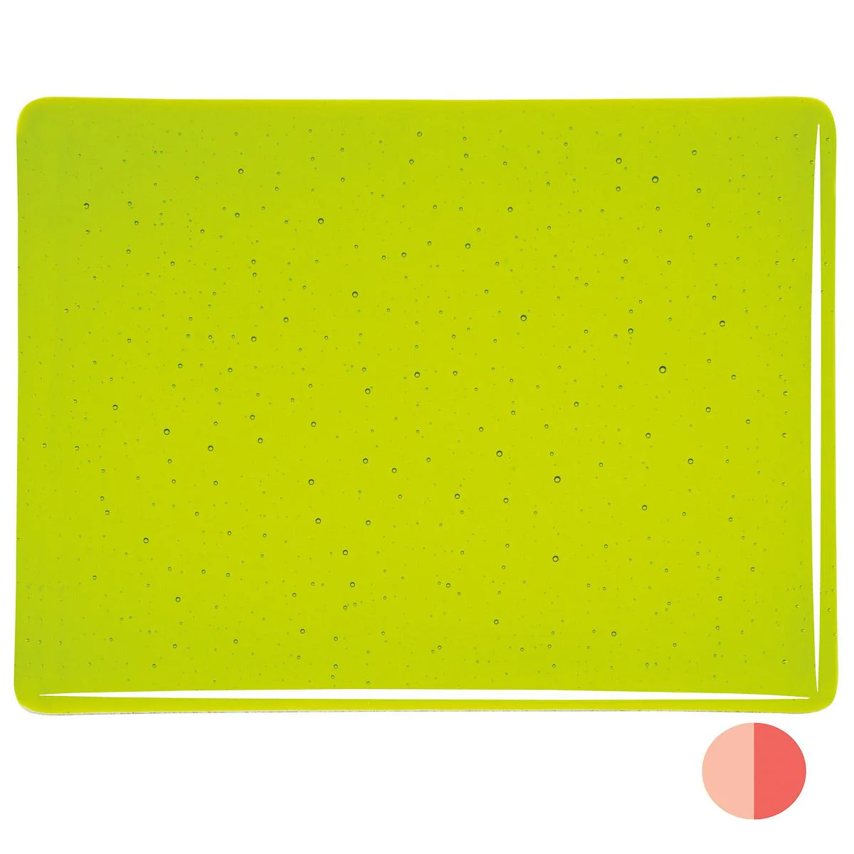Lemon Lime Green Transparent, Double-rolled, 3 mm, Fusible - Image 2