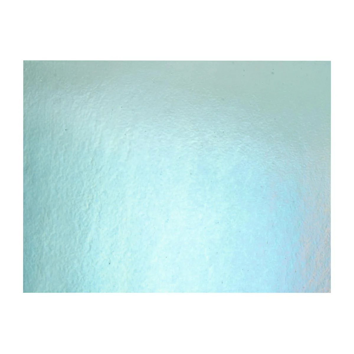 Light Aquamarine Blue Transparent, Thin-rolled, Iridescent, rainbow, 2 mm, Fusible - Image 3