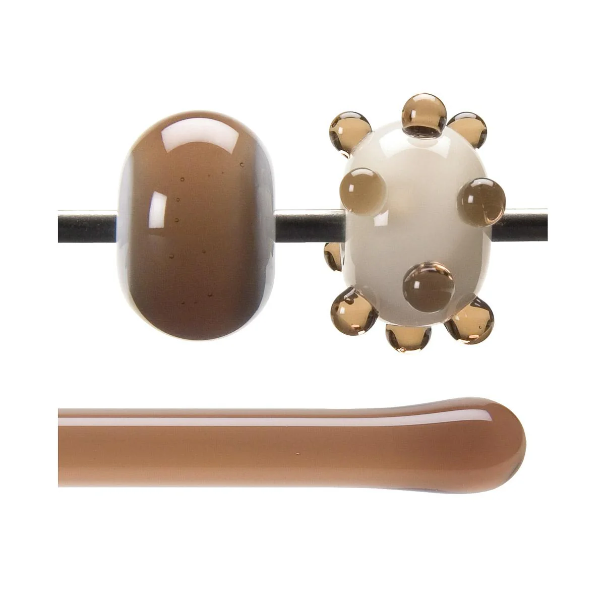 Light Bronze Transparent, Rod, 5 mm, Fusible