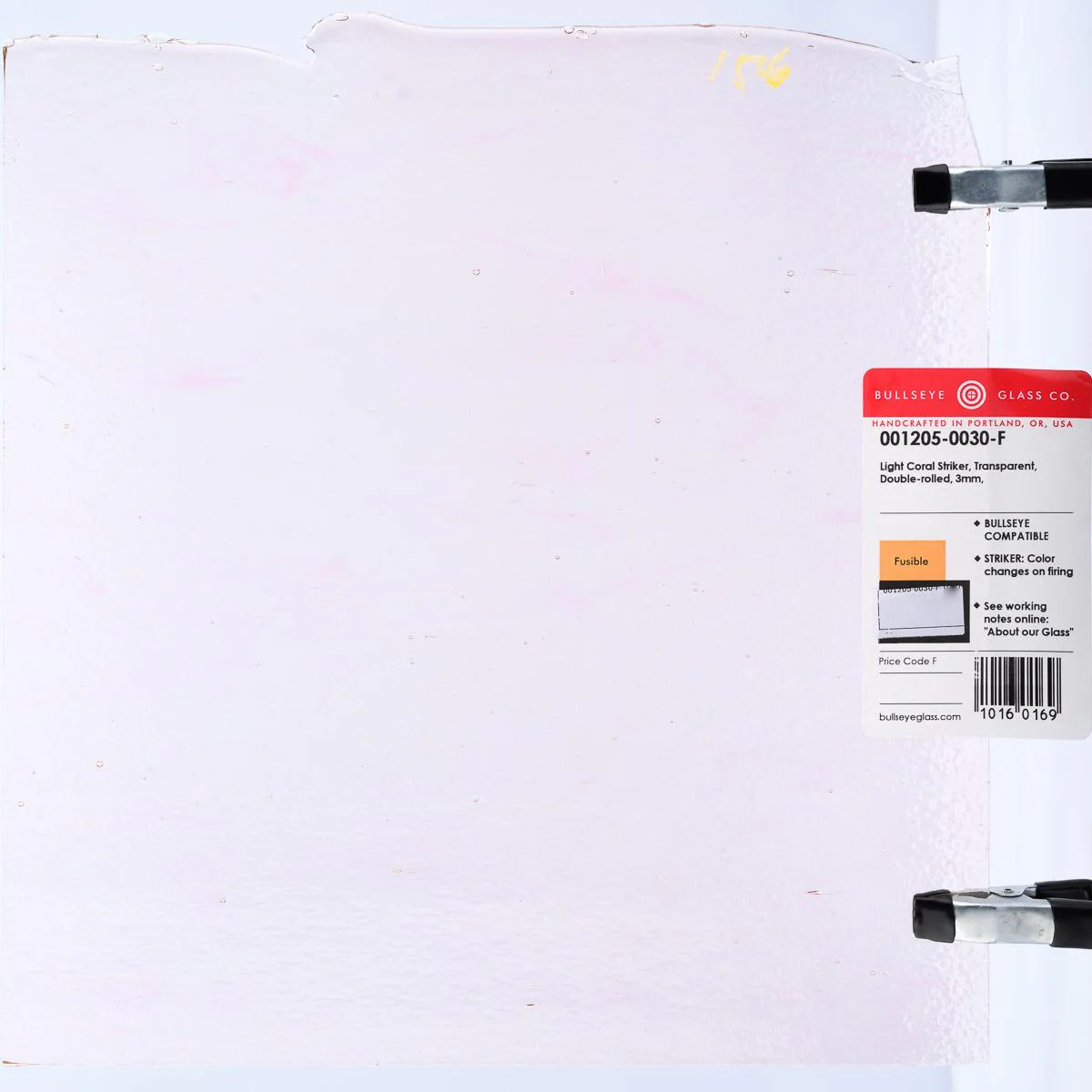 Light Coral Striker Transparent, Double-rolled, 3 mm, Fusible - Image 3