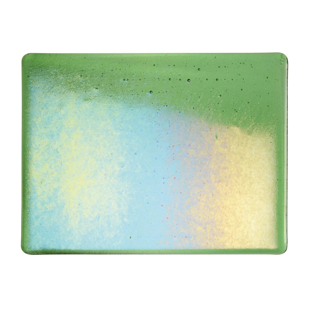 Light Green Transparent, Double-rolled, Iridescent, rainbow, 3 mm, Fusible - Image 2