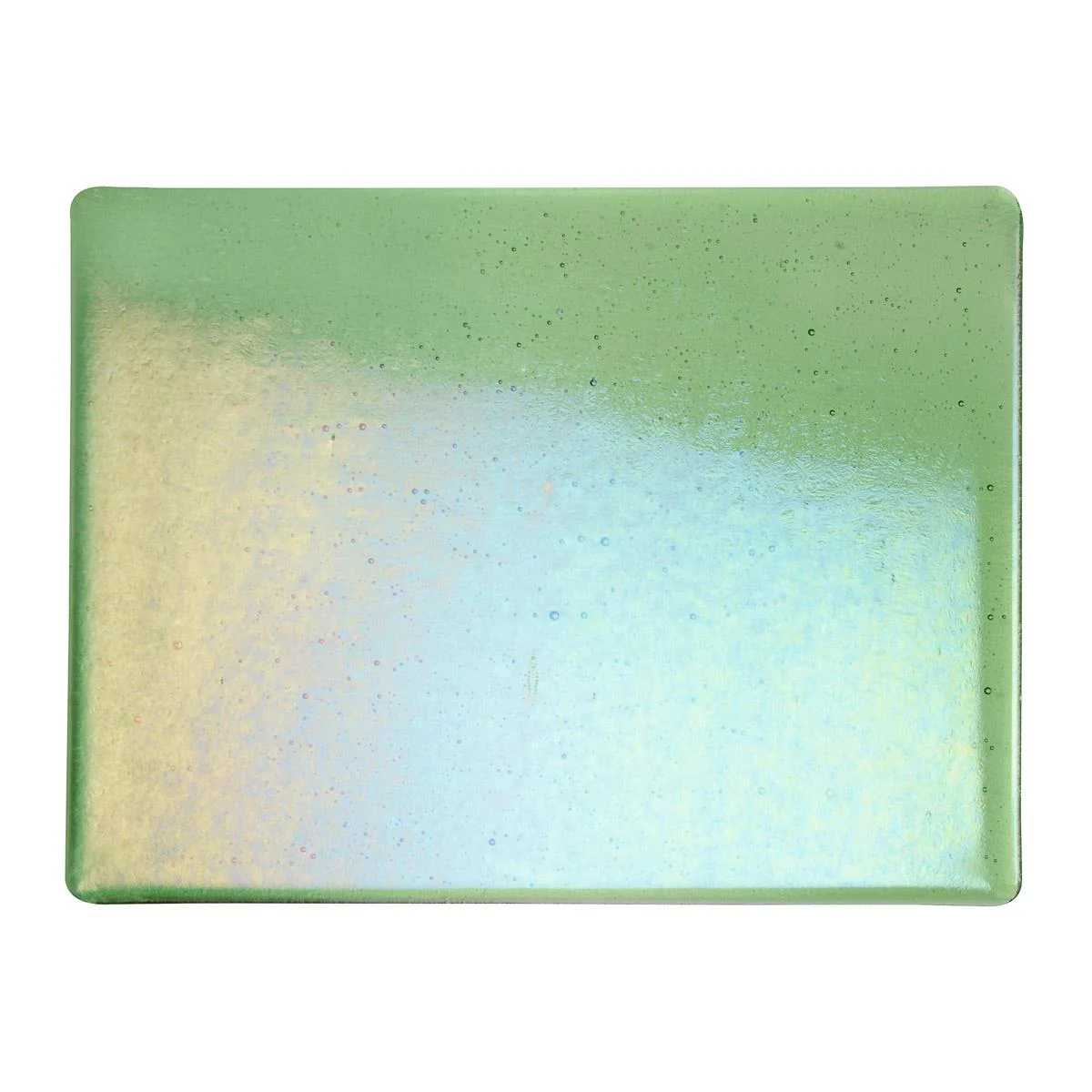 Light Green Transparent, Thin-rolled, Iridescent, rainbow, 2 mm, Fusible - Image 2