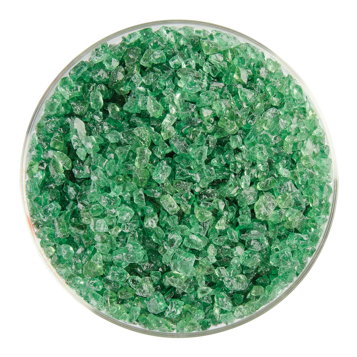 Light Mineral Green Transparent, Coarse Frit, Fusible
