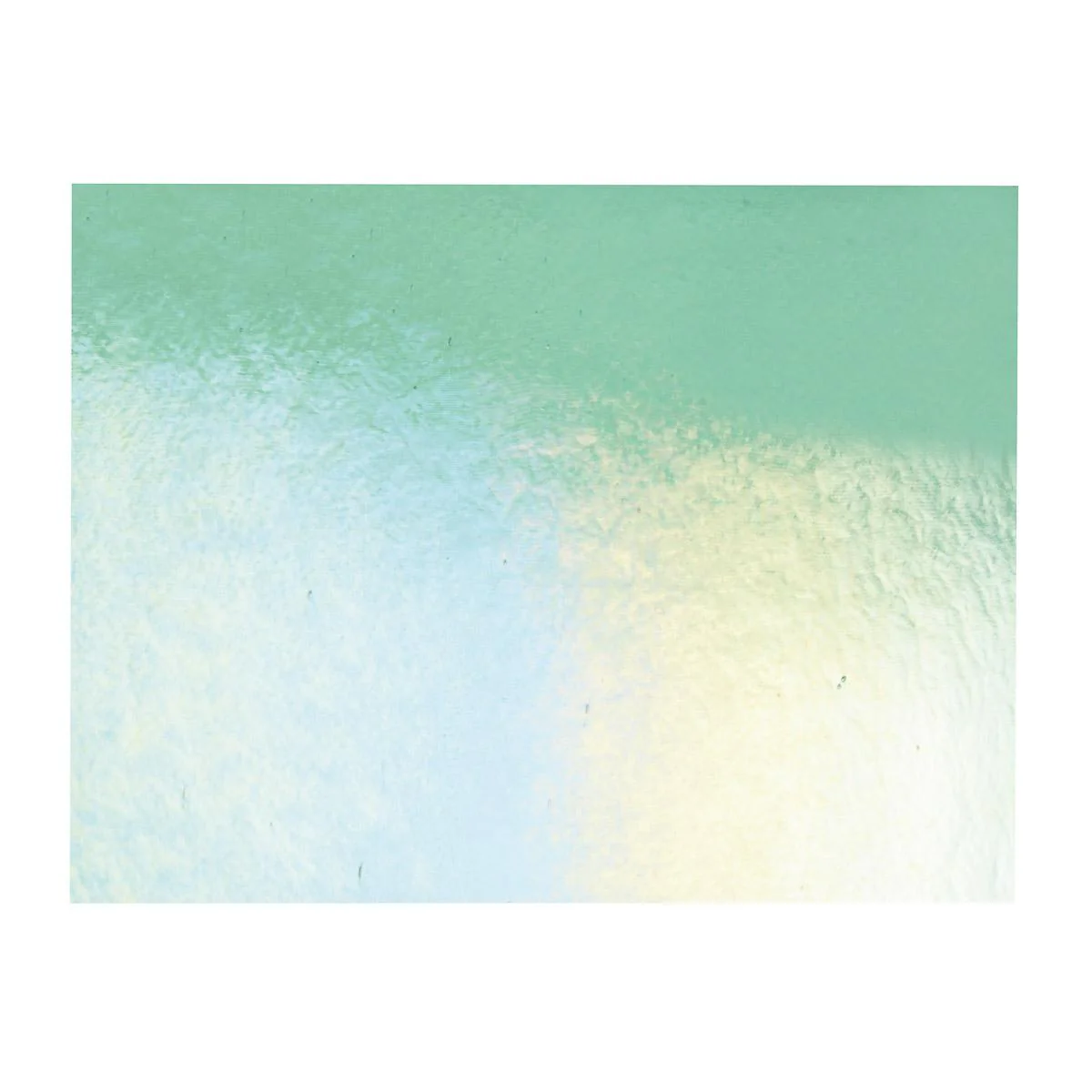 Light Mineral Green Transparent, Double-rolled, Iridescent, rainbow, 3 mm, Fusible - Image 3