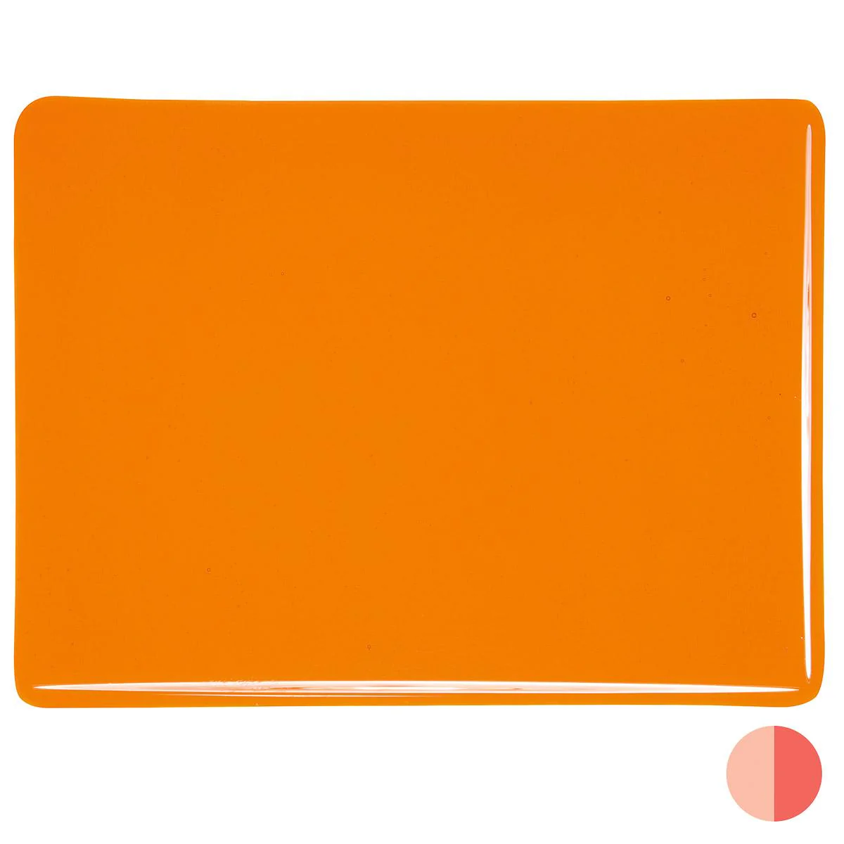 Light Orange Striker Transparent, Thin-rolled, 2 mm, Fusible - Image 2