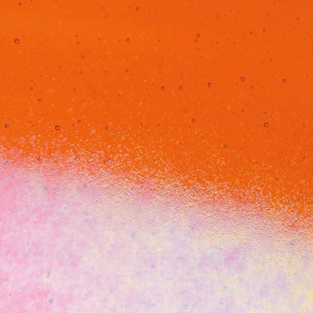 Light Orange Transparent, Double-rolled, Iridescent, rainbow, 3 mm, Color Sample, 2x2 in.