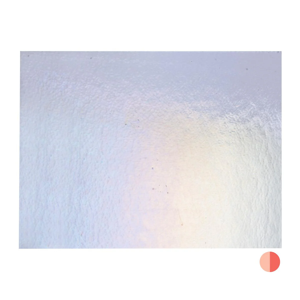 Light Pink Striker Transparent, Double-rolled, Iridescent, rainbow, 3 mm, Fusible - Image 3