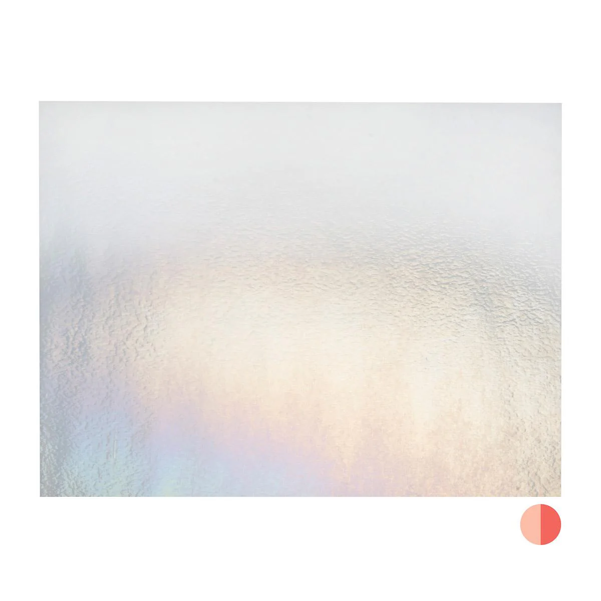 Light Pink Striker Transparent, Thin-rolled, Iridescent, rainbow, 2 mm, Fusible - Image 3