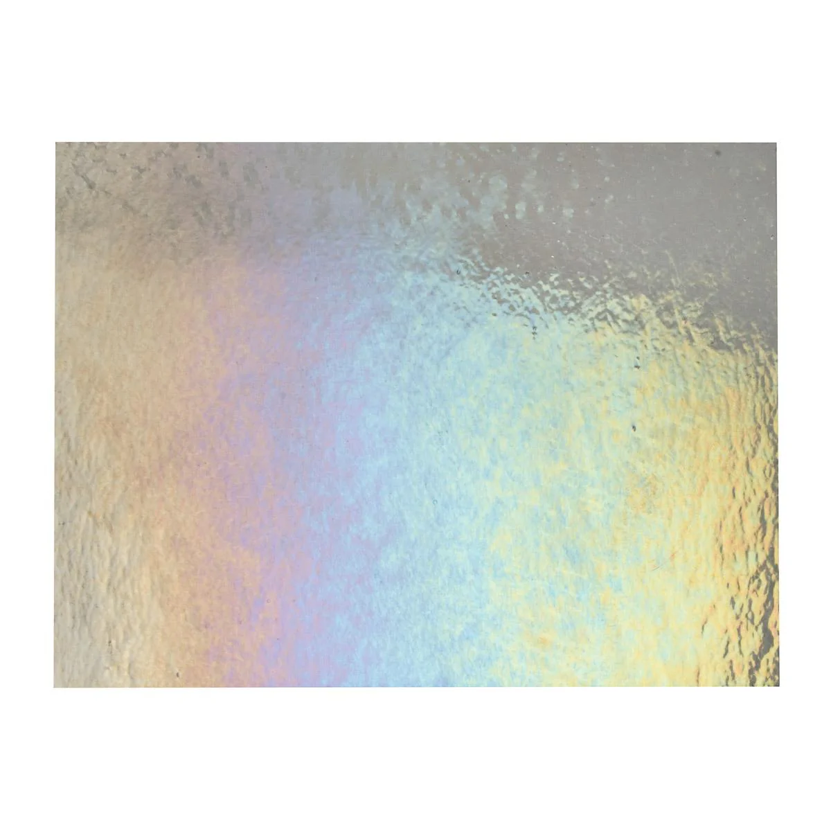 Light Silver Gray Transparent, Double-rolled, Iridescent, rainbow, 3 mm, Fusible - Image 3