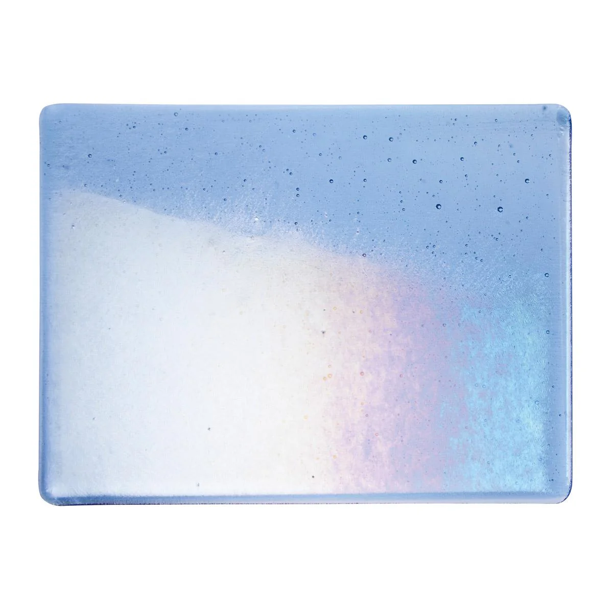 Light Sky Blue Transparent, Double-rolled, Iridescent, rainbow, 3 mm, Fusible - Image 2