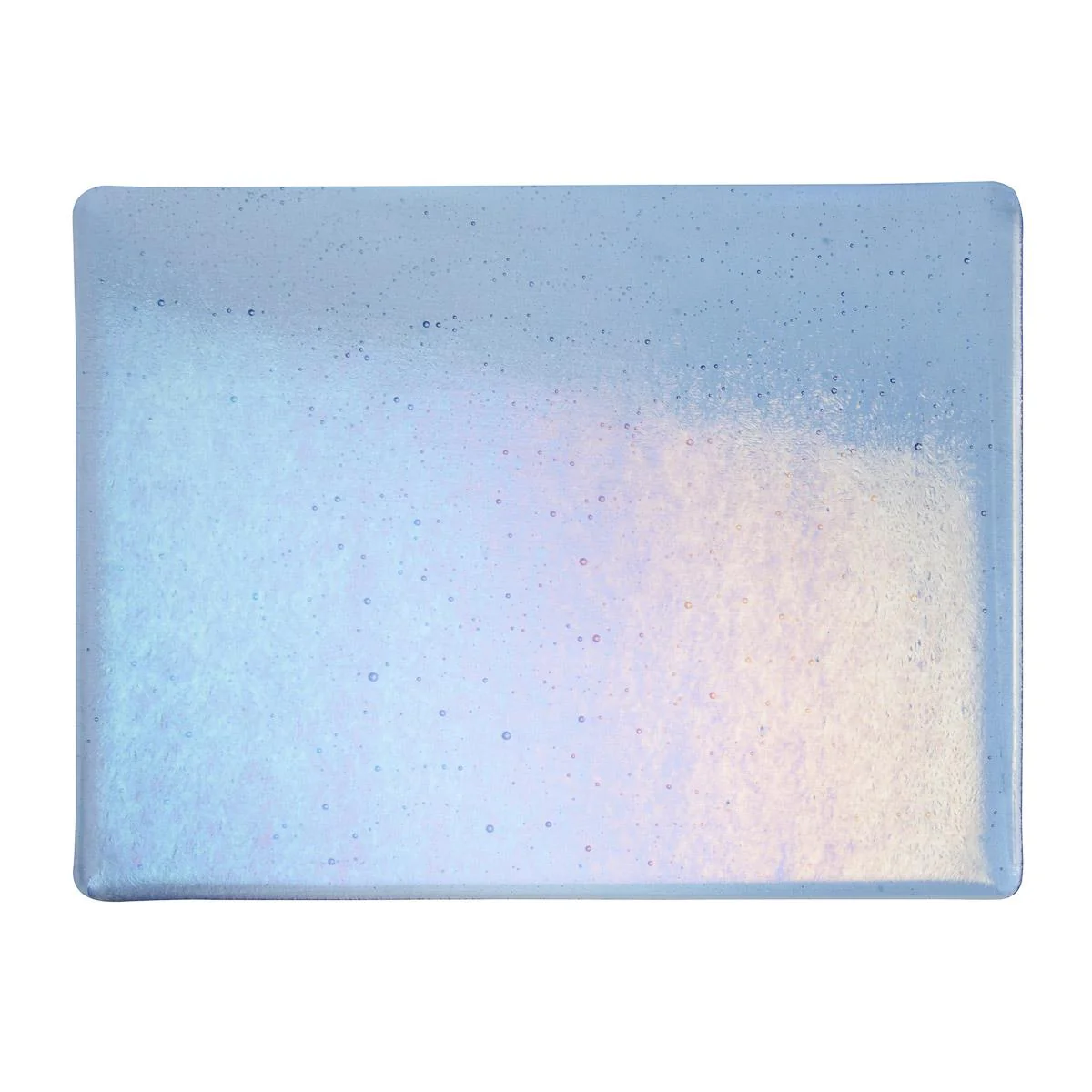 Light Sky Blue Transparent, Thin-rolled, Iridescent, rainbow, 2 mm, Fusible - Image 2