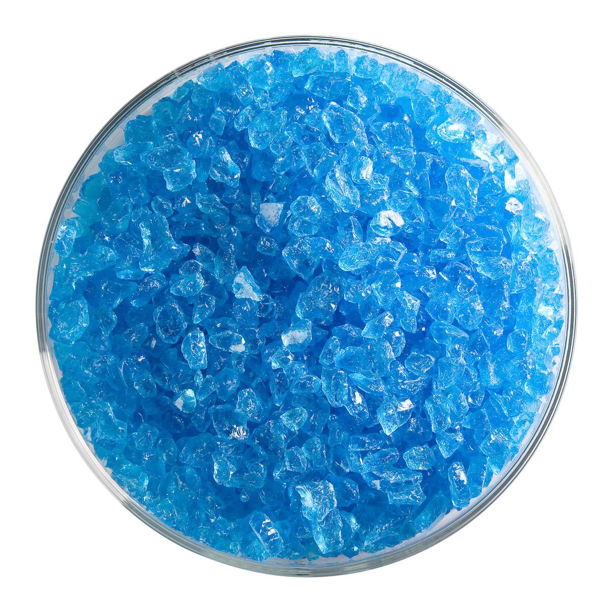 Light Turquoise Blue Transparent, Coarse Frit, Fusible - Image 2