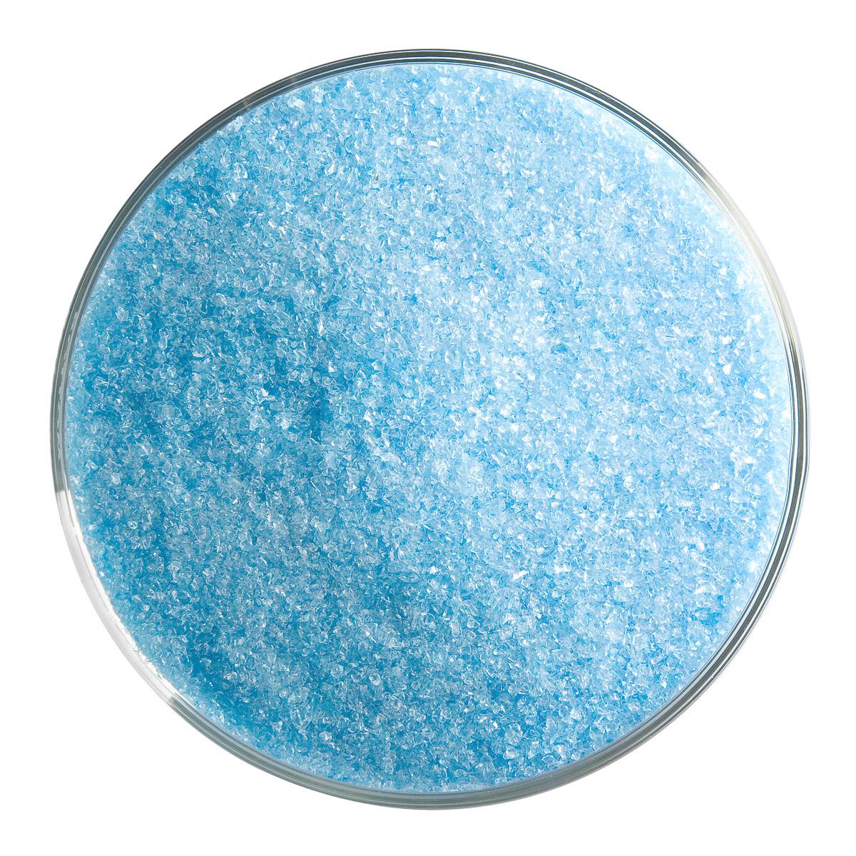 Light Turquoise Blue Transparent, Fine Frit, Fusible - Image 2