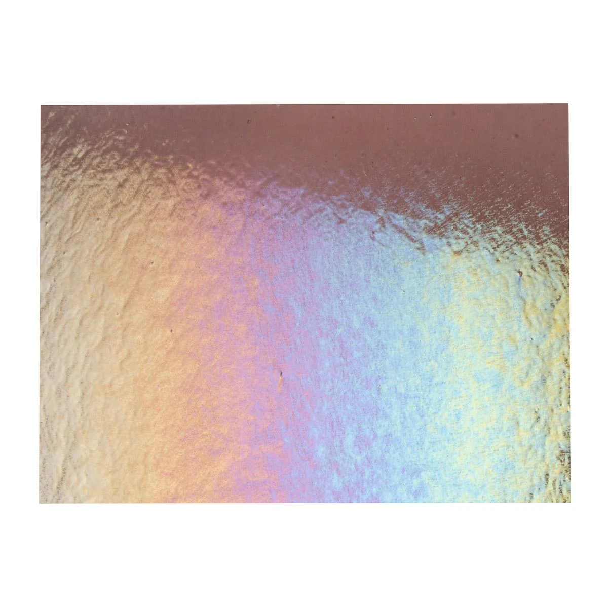 Light Violet Transparent, Double-rolled, Iridescent, rainbow, 3 mm, Fusible - Image 3