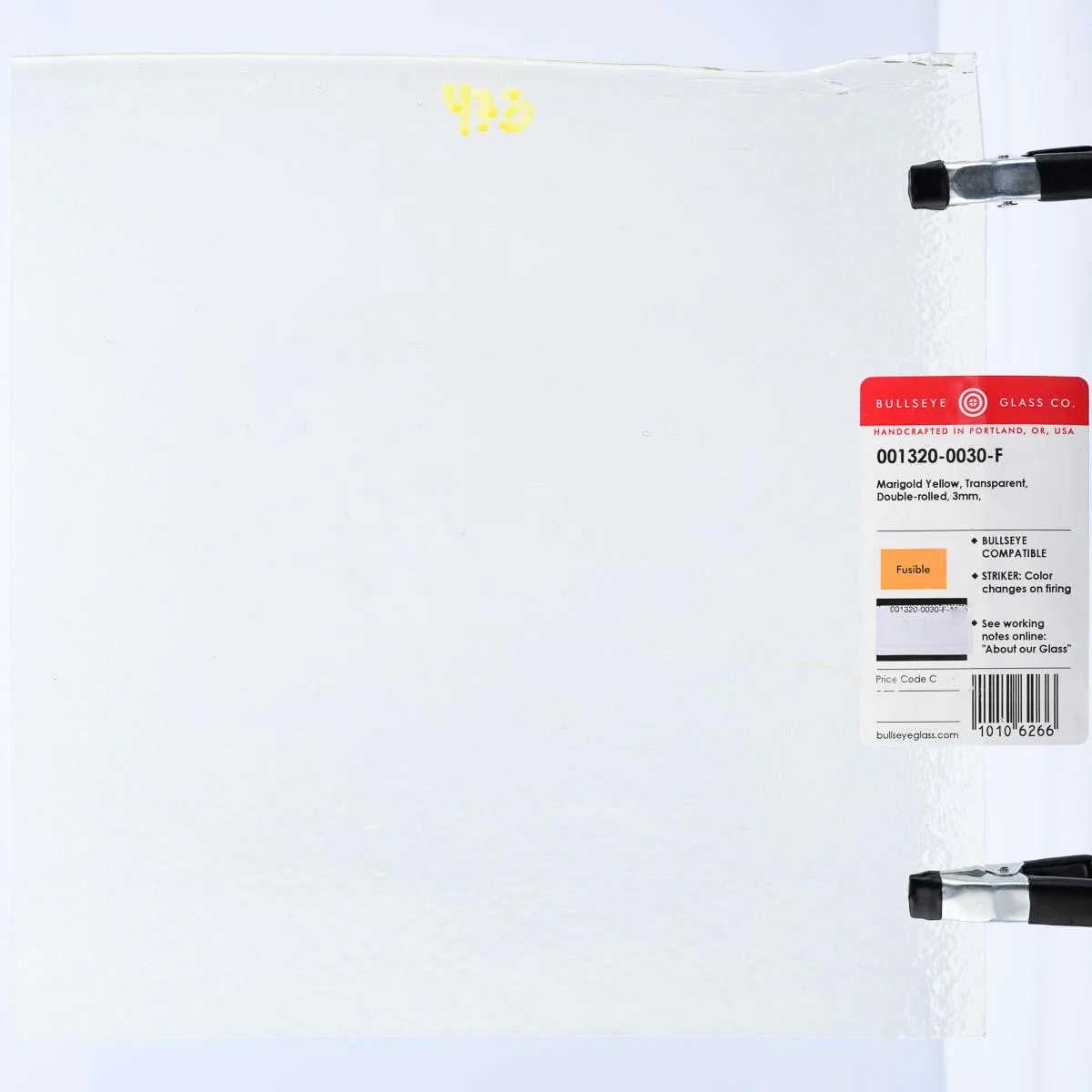 Marigold Yellow Transparent, Double-rolled, 3 mm, Fusible - Image 3