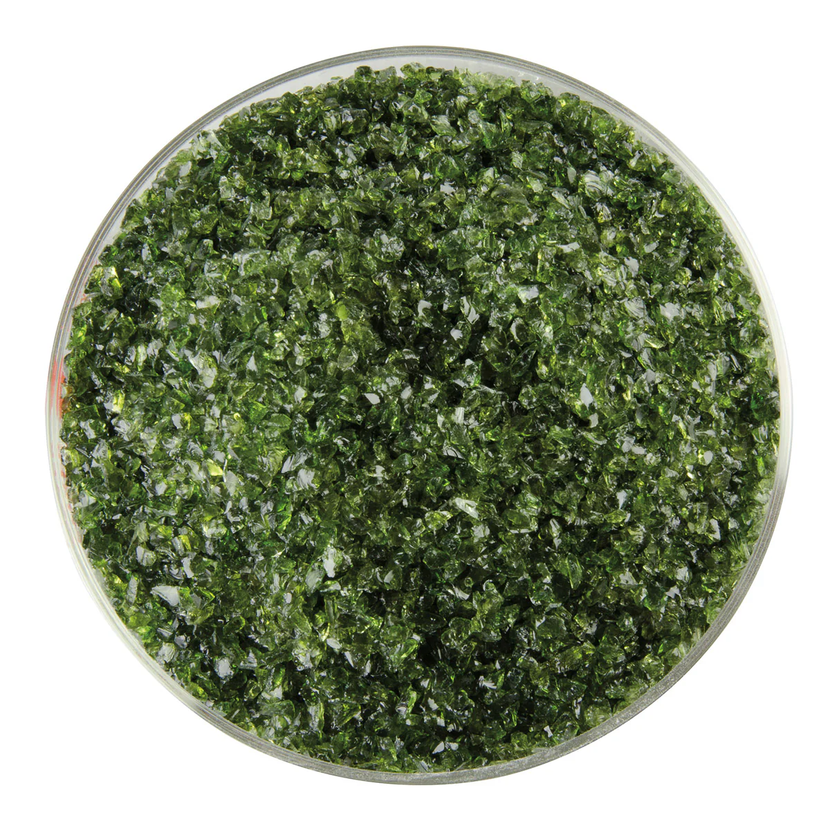 Medieval Green Transparent, Medium Frit, Fusible