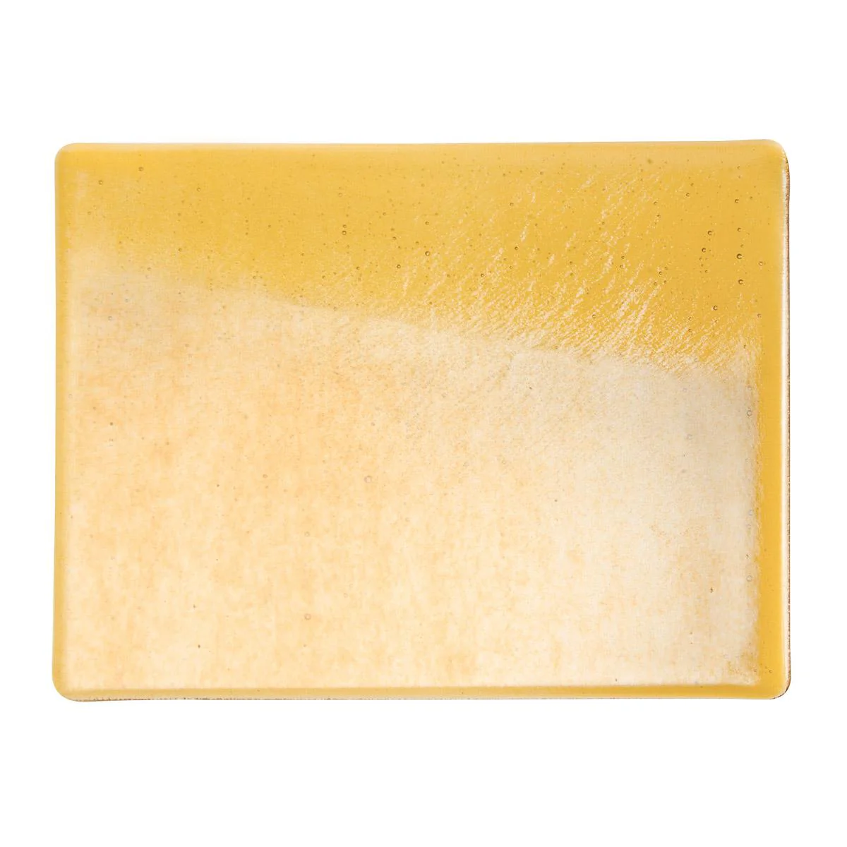 Medium Amber Transparent, Double-rolled, Iridescent, gold, 3 mm, Fusible - Image 2