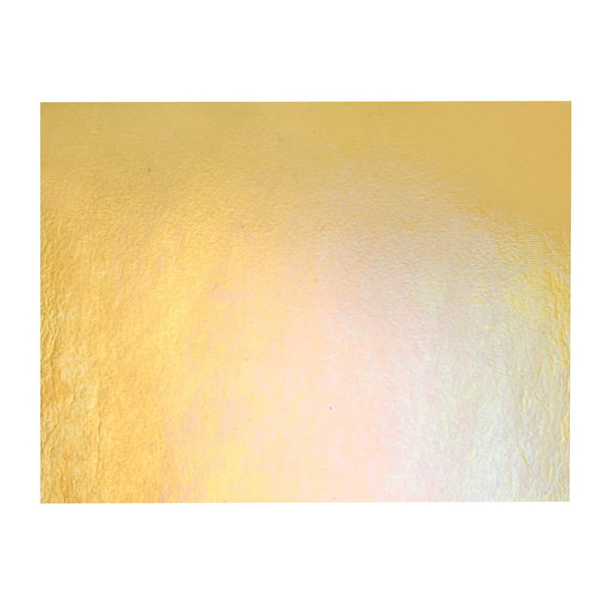 Medium Amber Transparent, Thin-rolled, Iridescent, rainbow, 2 mm, Fusible - Image 3