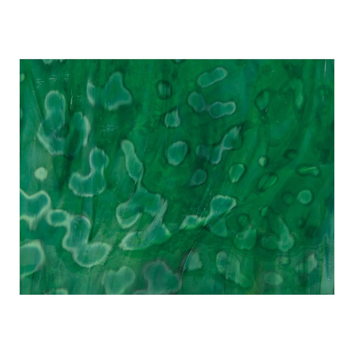 Medium Leaf, Emerald Green, Mottle Mix, Single-rolled, 3 mm, Non-Fusible - Image 2