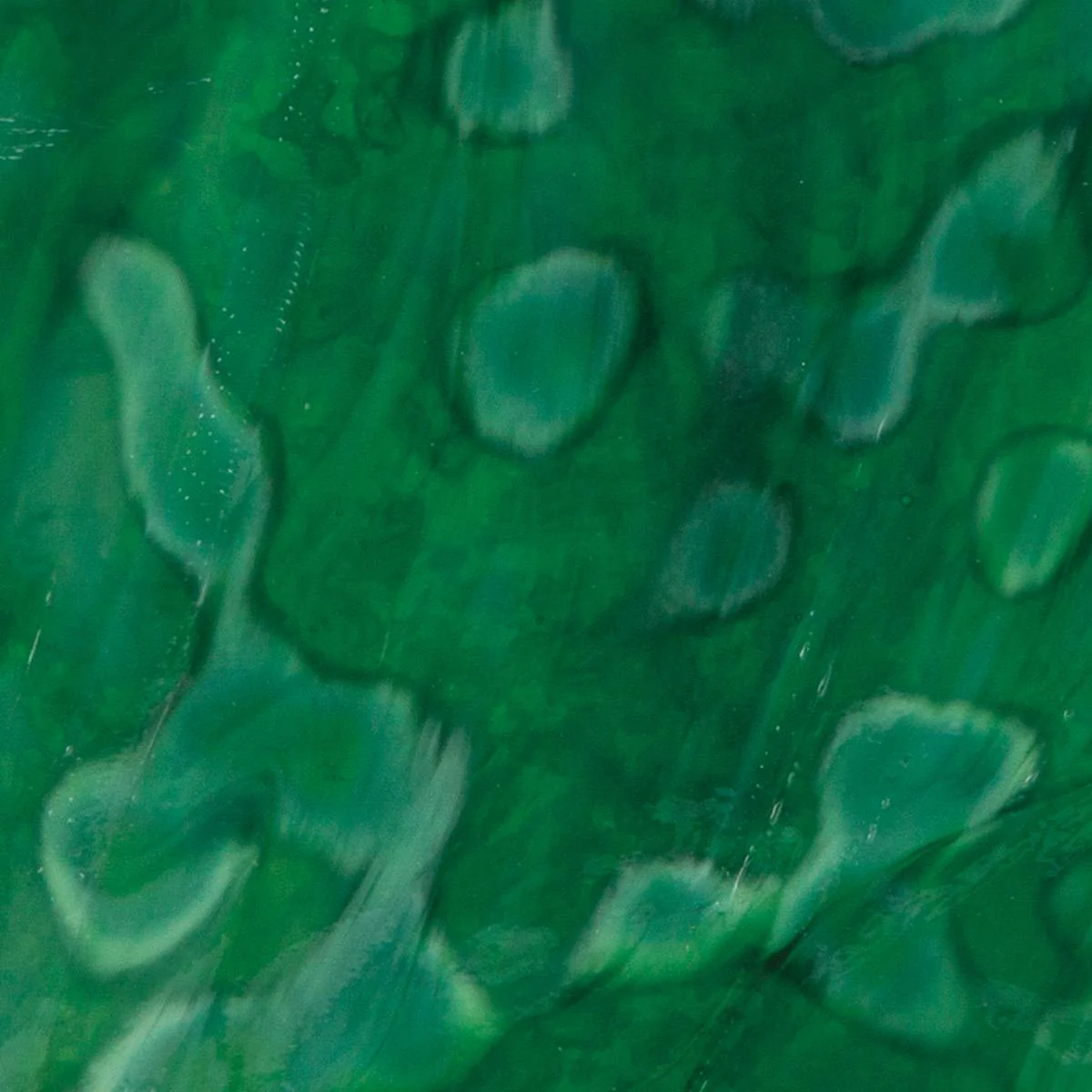 Medium Leaf, Emerald Green, Mottle Mottle Mix, Single-rolled, 3 mm, Color Sample, 3 x 5 in.