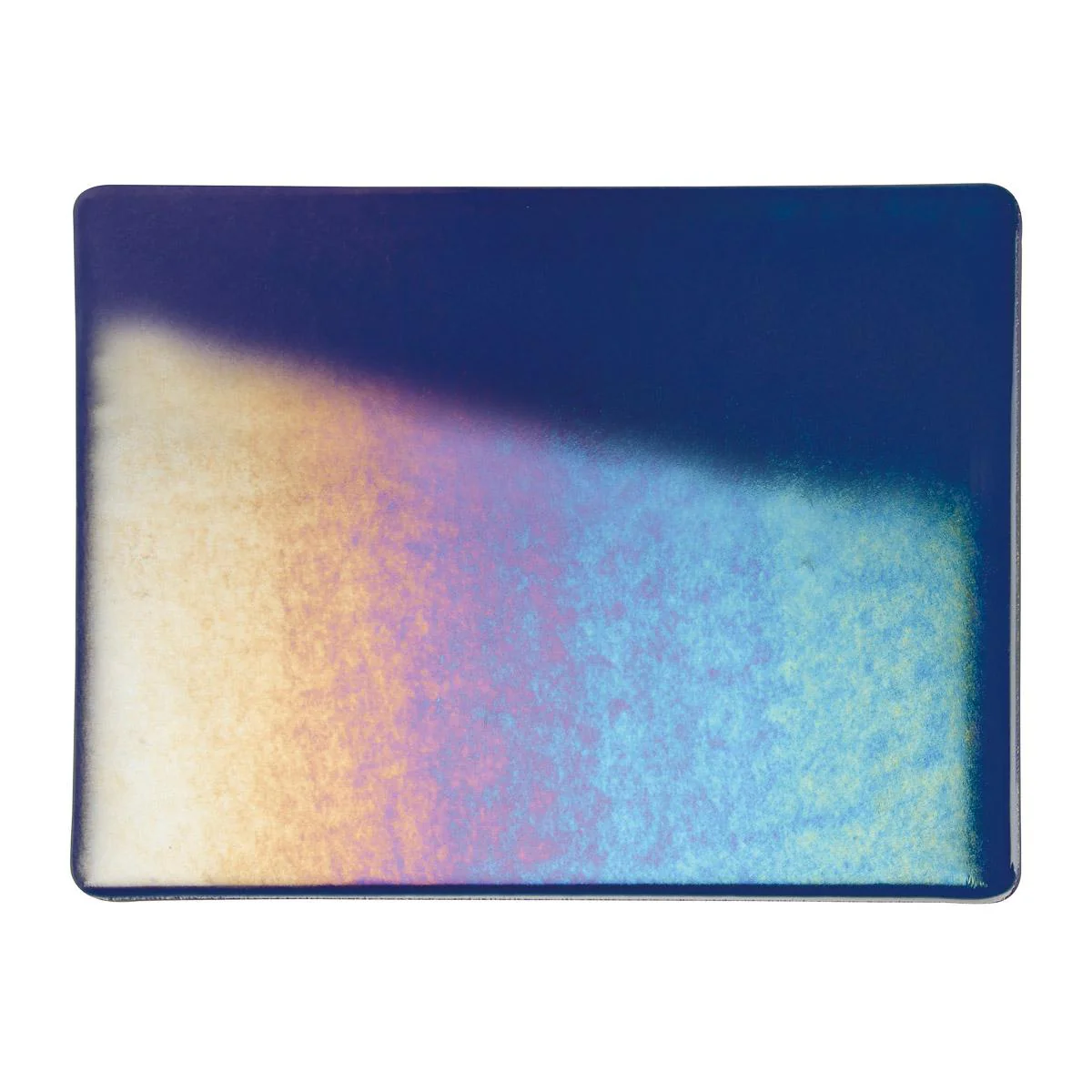 Midnight Blue Transparent, Double-rolled, Iridescent, rainbow, 3 mm, Fusible - Image 2