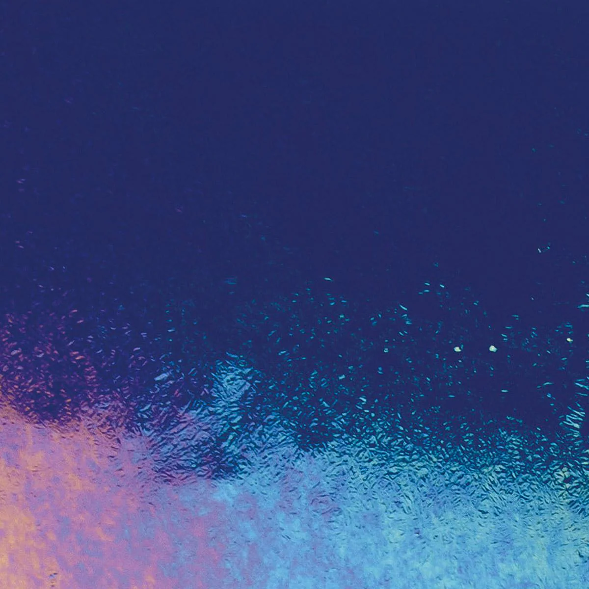 Midnight Blue Transparent, Thin-rolled, Iridescent, rainbow, 2 mm, Fusible