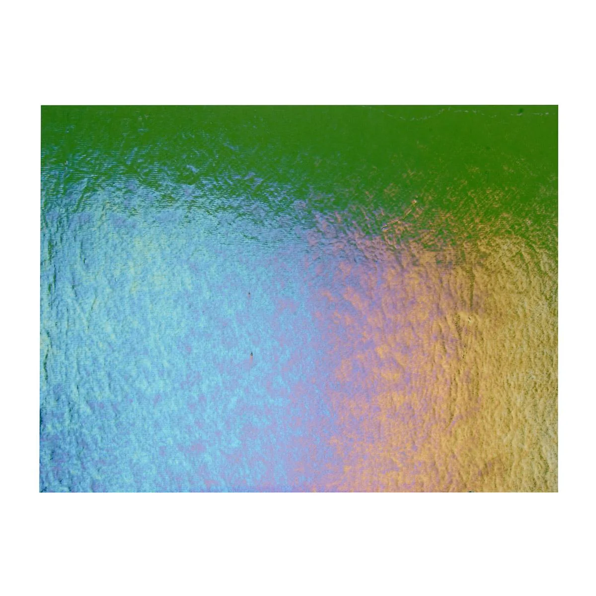 Olive Green Transparent, Double-rolled, Iridescent, rainbow, 3 mm, Fusible - Image 3