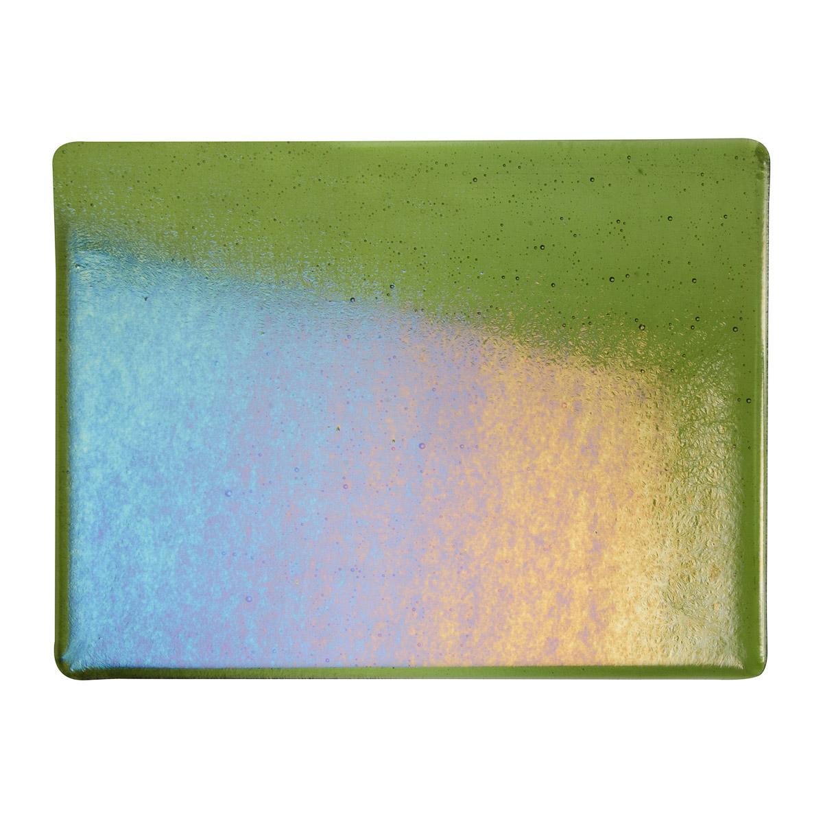 Olive Green Transparent, Thin-rolled, Iridescent, rainbow, 2 mm, Fusible - Image 2