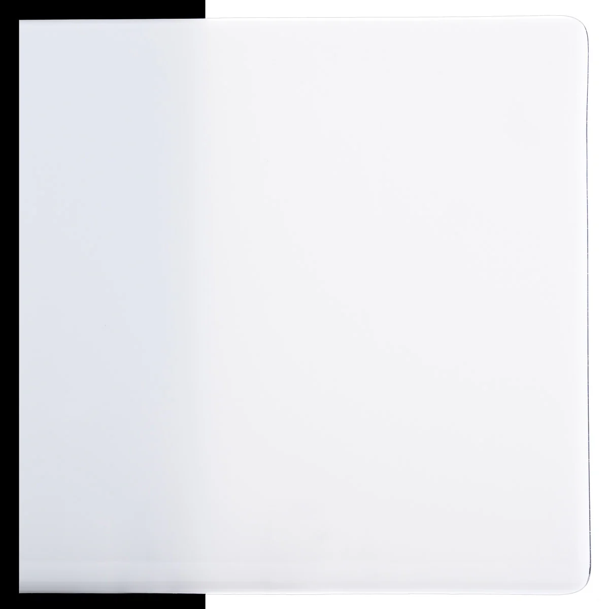 Opaque White Opalescent, Double-rolled, 3 mm, Fusible