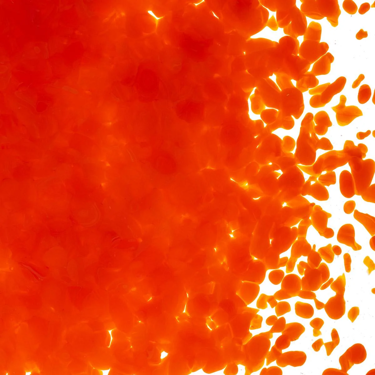 Orange Opalescent, Medium Frit, Fusible