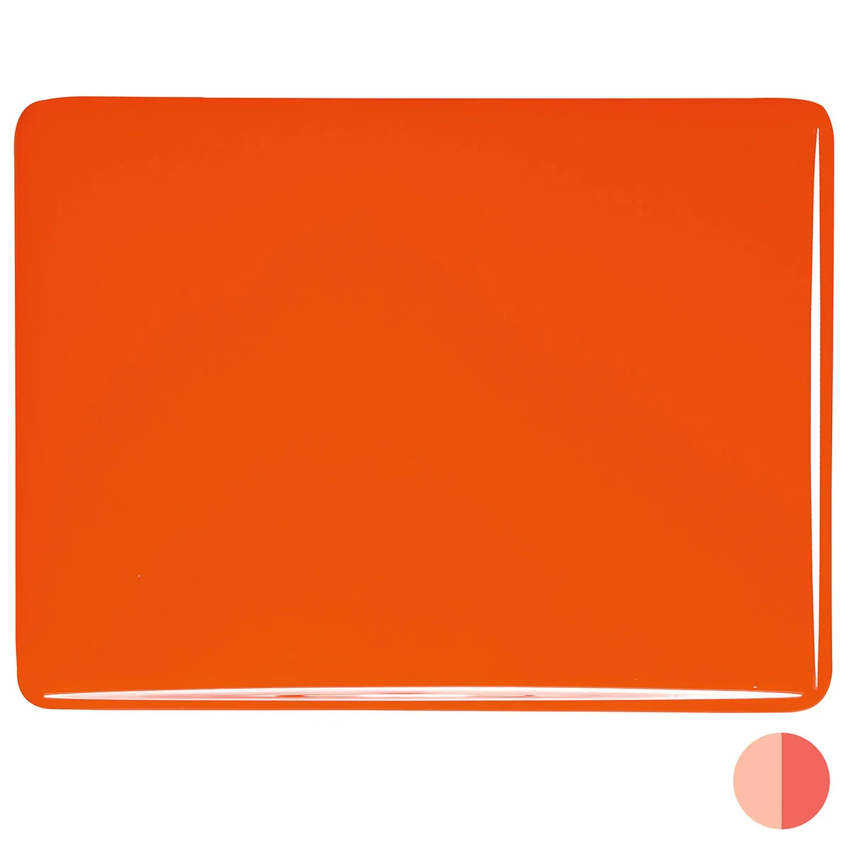 Orange Opalescent, Thin-rolled, 2 mm, Fusible - Image 2