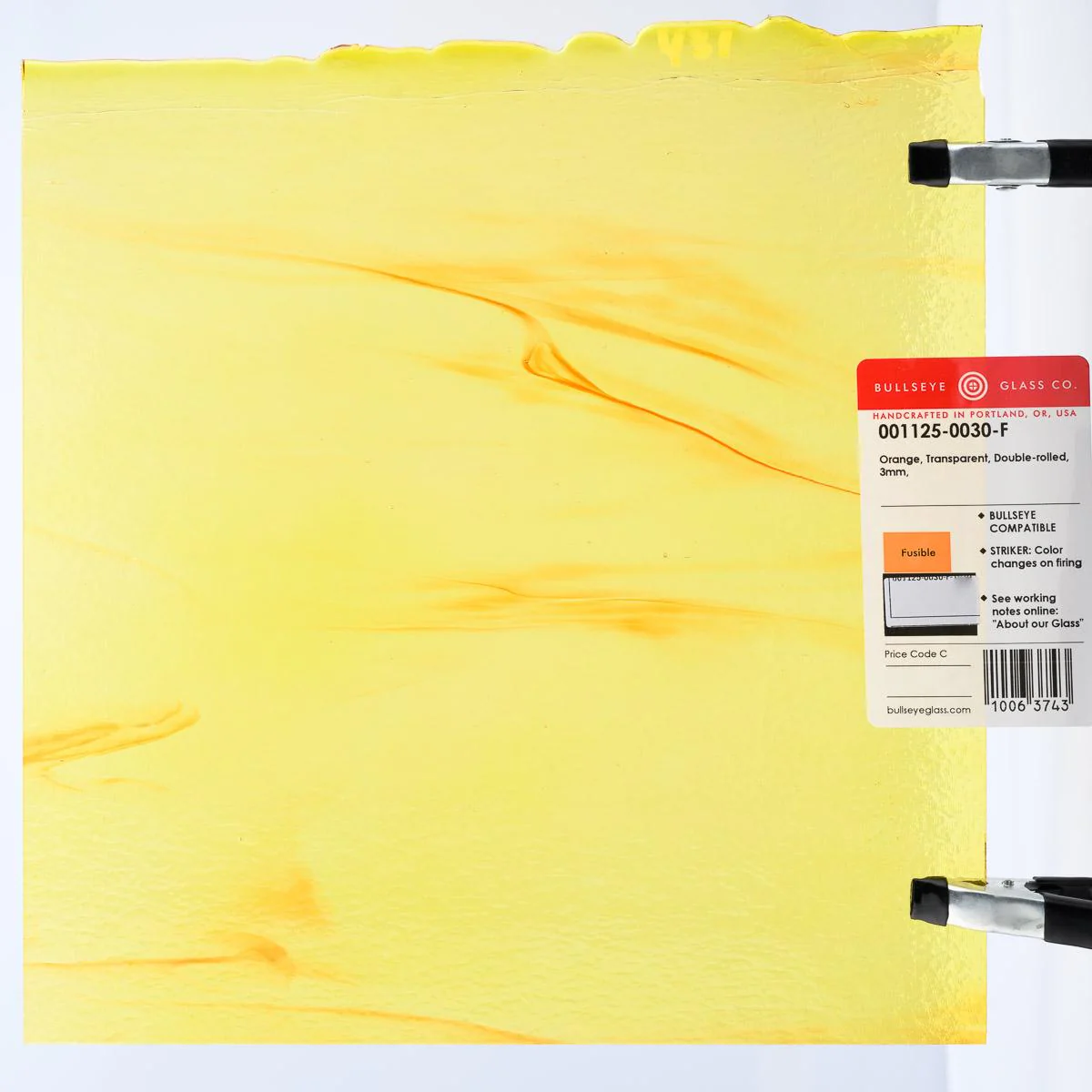 Orange Transparent, Double-rolled, 3 mm, Fusible - Image 3