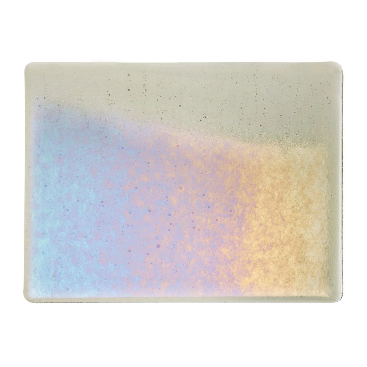 Oregon Gray Transparent, Double-rolled, Iridescent, rainbow, 3 mm, Fusible - Image 2