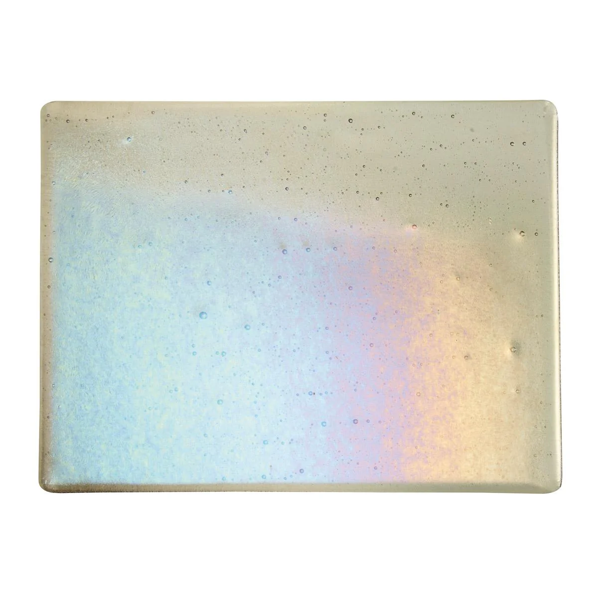 Oregon Gray Transparent, Thin-rolled, Iridescent, rainbow, 2 mm, Fusible - Image 2